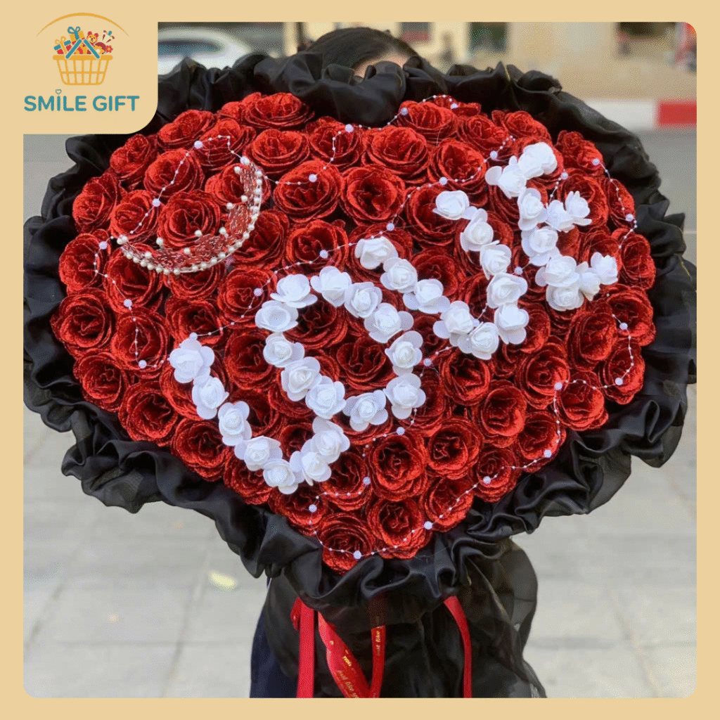 bó hoa tặng bạn gái